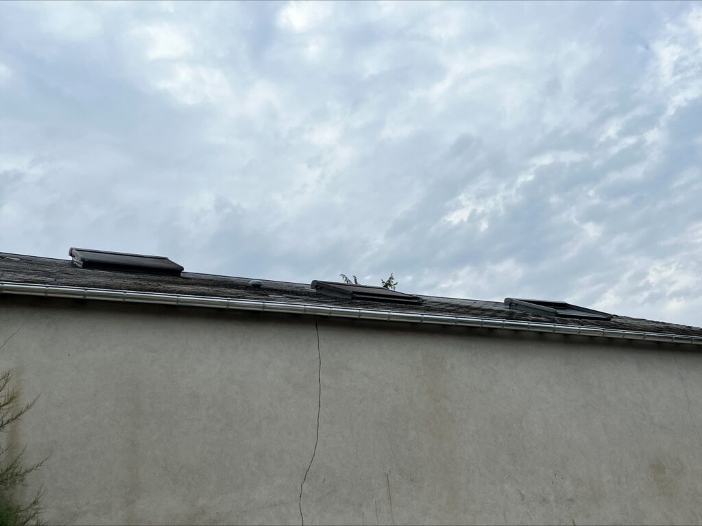 Photographie 2 du chantier Pose d’une gouttière