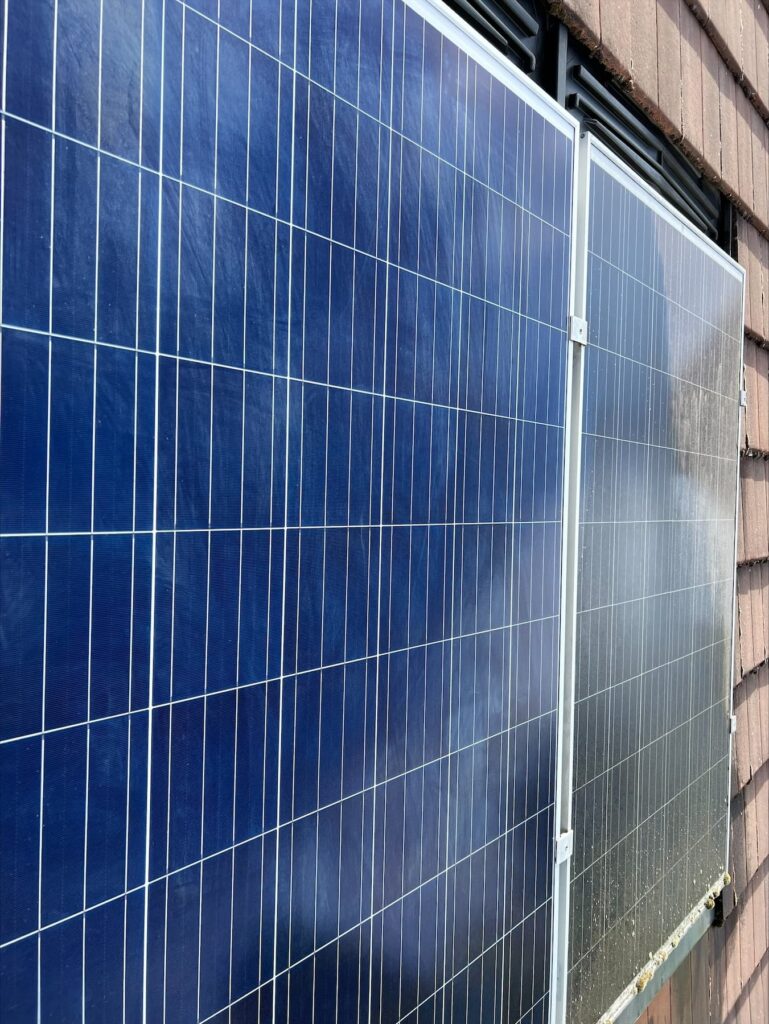Photographie 2 du chantier Nettoyage de panneaux solaires