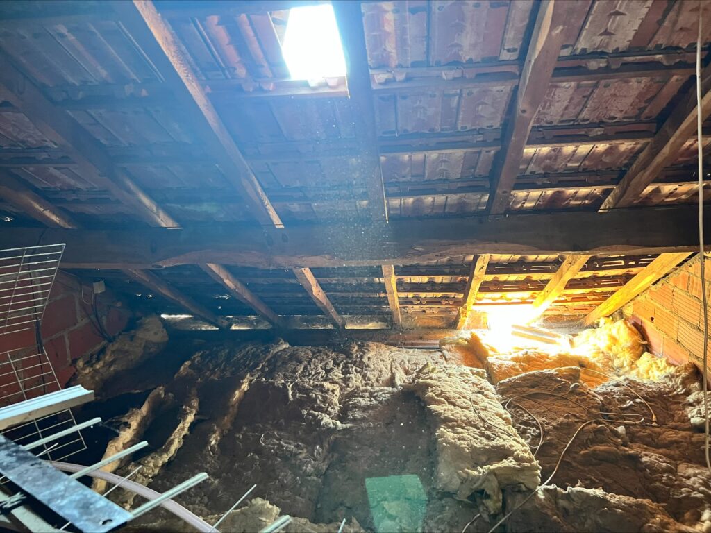 Photographie 2 du chantier Renforcement d’une panne par jumelage